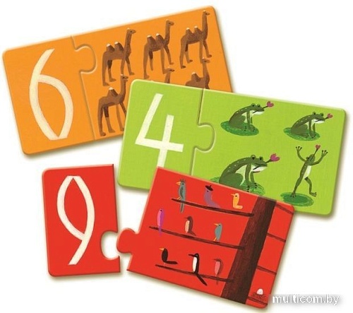 Мозаика/пазл Djeco Пары-цифры 08151