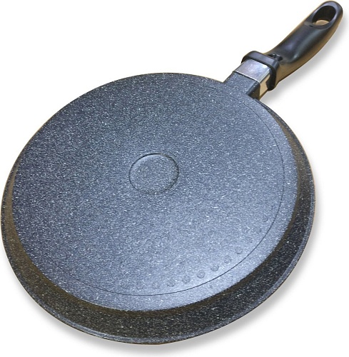 Блинная сковорода TimA Галактика Индукция Д220 ГЛИ-122Б (черный/мраморная крошка)