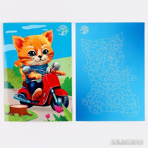Пазл Treetobe Кот на мопеде 9888197
