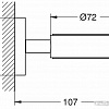 Держатель для мыльницы и стакана Grohe Essentials 40369A01 (темный графит)