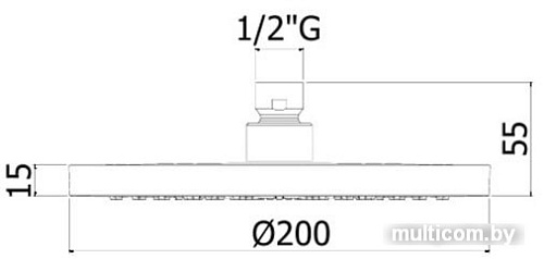 Верхний душ Paffoni Soffioni ZSOF115CR
