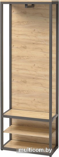 Стенка Millwood Neo Loft ML-1 Л (дуб белый Craft/металл черный)