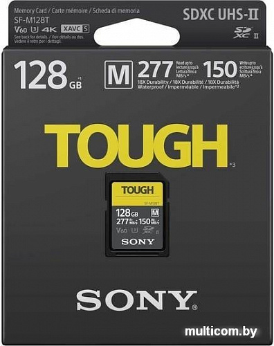 Карта памяти Sony SF-M Tough SDXC 128GB