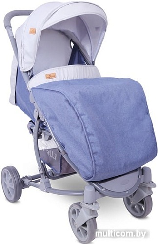 Коляска прогулочная «книга» Lorelli S300 2019 (синий/серый)