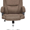 Офисное кресло TetChair Bergamo ткань (хром/коричневый 3M7-147)