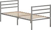 Кровать Домаклево Металика Г3+Г3 90x200 (серый)