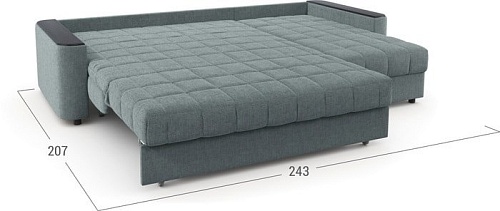 Угловой диван Moon Trade Даллас 018 угловой 003541 (серый)