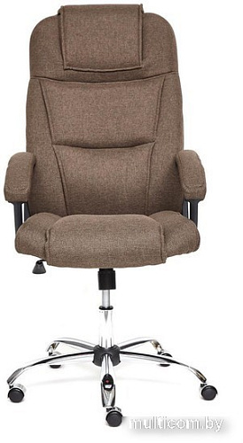 Офисное кресло TetChair Bergamo ткань (хром/коричневый 3M7-147)