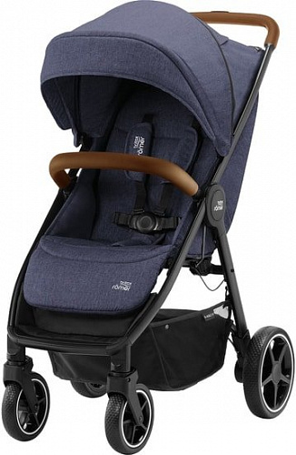 Коляска прогулочная «книга» Britax Romer B-Agile R (navy ink/brown)