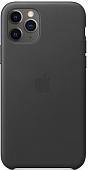 Чехол Apple Leather Case для iPhone 11 Pro (черный)
