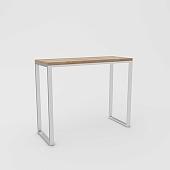 Барный стол Hype Mebel Классик 120x55 (белый/дуб галифакс натуральный)