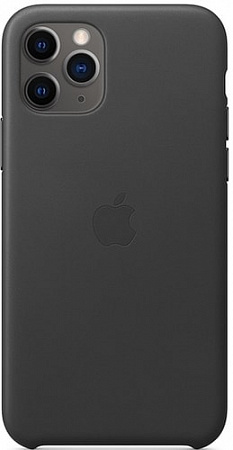 Чехол Apple Leather Case для iPhone 11 Pro (черный)