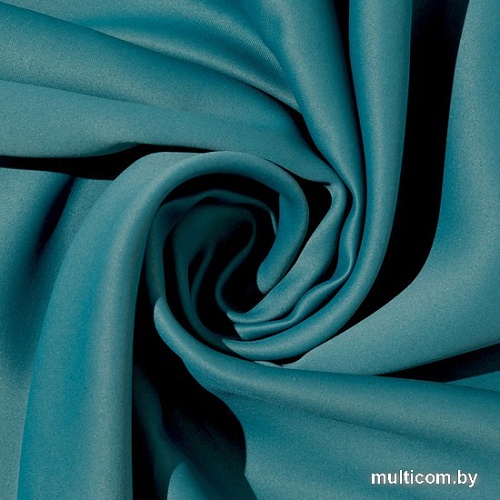 Штора Этель 4292693 1.45x2.65 м (изумрудный, 1 шт)