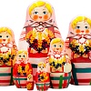 Развивающая игра Брестская Матрешка С колосками и васильками (набор 7 шт)