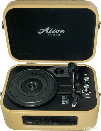 Виниловый проигрыватель Alive Audio Stories (бежевый)