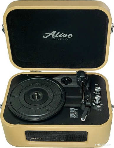Виниловый проигрыватель Alive Audio Stories (бежевый)
