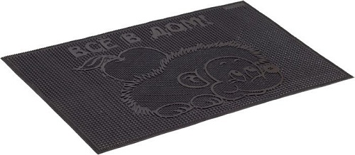 Придверный коврик SunStep Все в дом! 40х60 31-036 (черный)