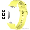 Ремешок Rumi силиконовый для Huawei Watch FIT, Watch FIT Elegant (желтый)