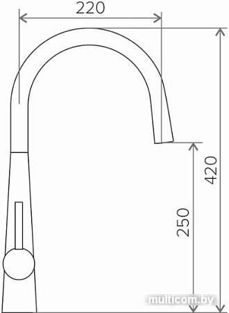 Смеситель Tolero Barcelona (хром)