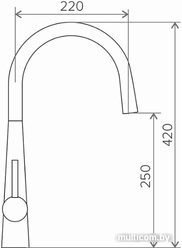 Смеситель Tolero Barcelona (хром)