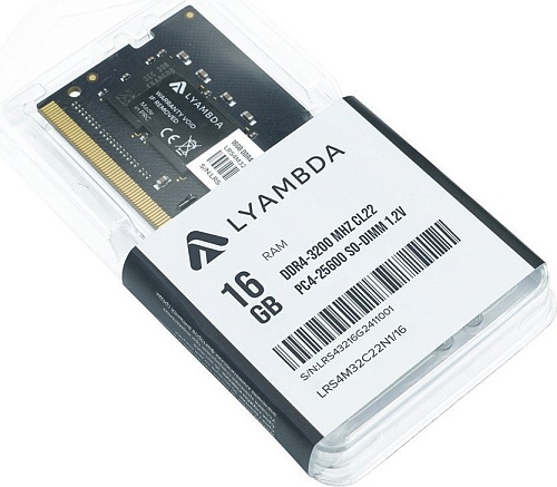 Оперативная память Lyambda 16ГБ DDR4 SODIMM 3200 МГц LRS4M32C22N1/16