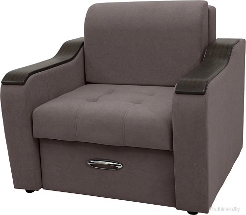 Кресло Сириус Лидер-3 ППУ 105x110 (Eva 06 велюр темно-серый)