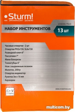 Универсальный набор инструментов Sturm 1310-01-TS13 (13 предметов)