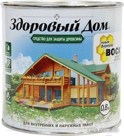 Пропитка Здоровый дом 0.8 л (дуб)