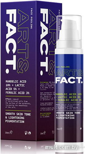 Art&Fact Пилинг для лица Mandelic Acid 10% + Lactic Acid 5% + Ferulic Acid 3% всесезонный 30 мл