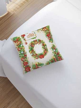 Чехол на подушку JoyArty Новогодние венки sl_37073