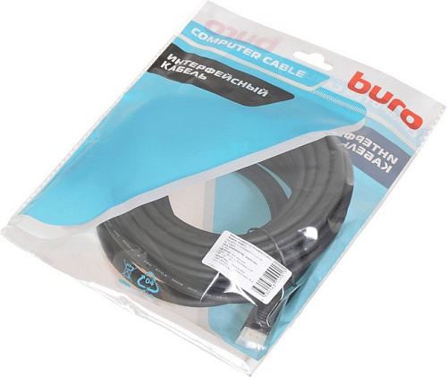 Кабель Buro BHP-DPP-1.4-10 (10 м, черный)