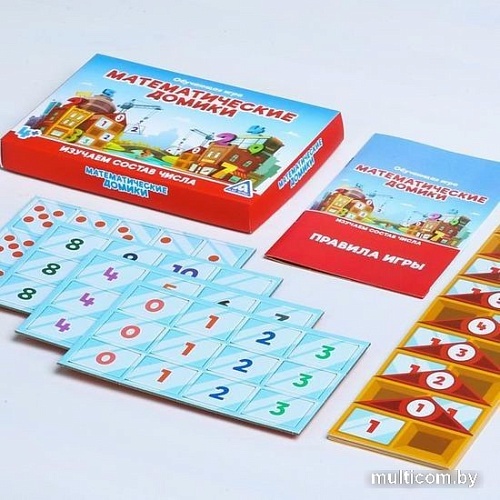 Развивающая игра Лас Играс Математические домики 4562800
