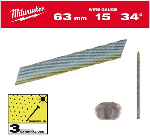 Гвозди для пистолета Milwaukee 4932492581 (2200 шт)