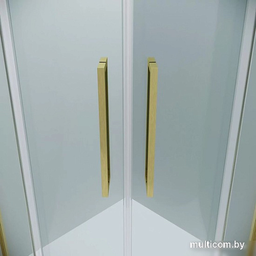 Душевой уголок Grossman Cosmo 100x100x195 301.K33.02.1010.32.00 (золото сатин/прозрачное стекло)