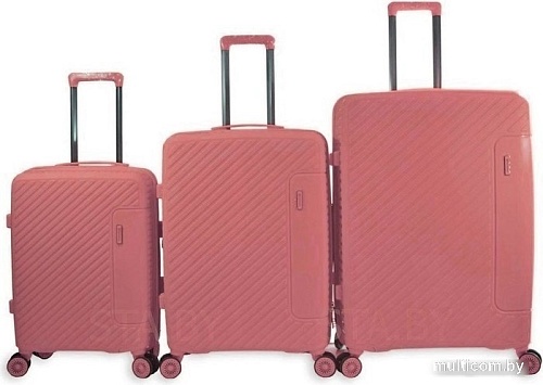 Чемодан-спиннер Mironpan 11274 50 см (пудра)