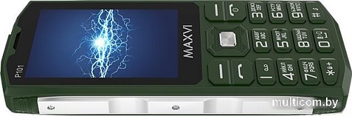 Кнопочный телефон Maxvi P101 (зеленый)