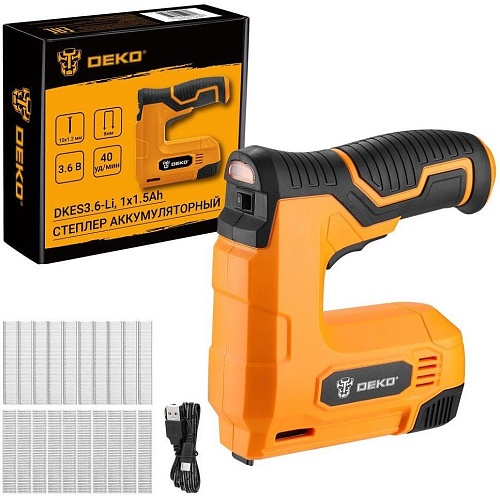 Степлер Deko DKES3.6-Li 083-1099 (с АКБ)