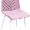 Стул AksHome Violin (пыльная роза велюр/белый)