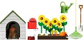 Мебель для кукольного домика Lundby Садовый набор с питомцем 60509000