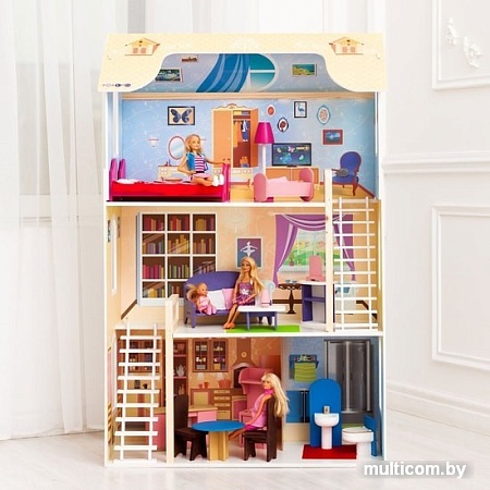 Кукольный домик Paremo Шарм с мебелью PD315-02