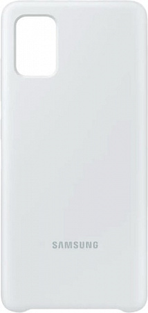 Чехол Samsung Silicone Cover для Samsung Galaxy A51 (белый)