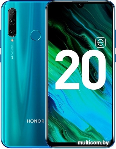 Смартфон HONOR 20e HRY-LX1T 4GB/64GB (мерцающий синий)