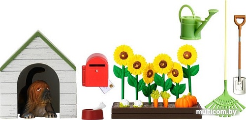 Мебель для кукольного домика Lundby Садовый набор с питомцем 60509000