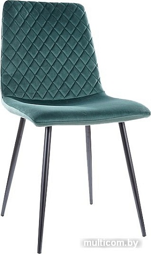 Стул Signal Irys Velvet (bluvel 78 зеленый/черный)