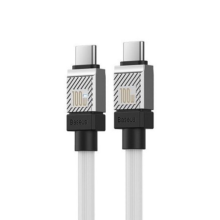 Кабель Baseus CoolPlay Series Fast Charging Cable 100W USB Type-C - USB Type-C (2 м, белый)