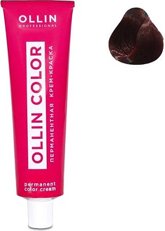 Крем-краска Ollin Professional Color перманентная 4/4 шатен медный 100 мл