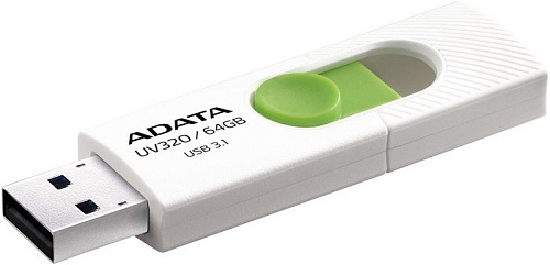 USB Flash A-Data UV320 64GB (белый/зеленый)