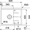 Кухонная мойка Franke BFG 611С (сахара)