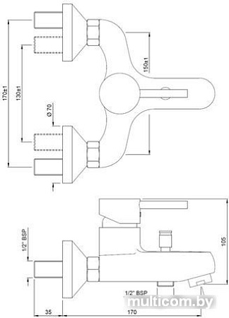 Смеситель Jaquar Opal Prime OPP-CHR-15119PM