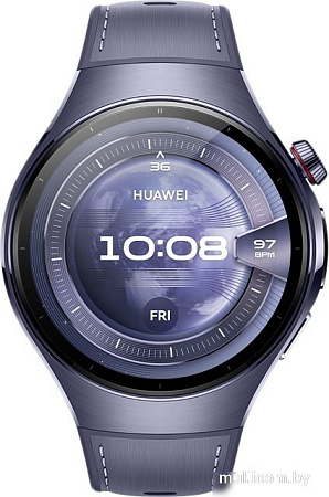 Умные часы Huawei Watch 5 46 мм (фиолетовый, с фиолетовым силиконовым ремешком, международная версия)